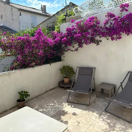 Appartements 3 étoiles terrasse ou patio intra-muros Aigues-Mortes Esterno foto